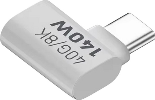 호후 C타입-C타입 직각 고속충전 8K 링캡 미니젠더 140W A형 SIDE, 1개, 22mm