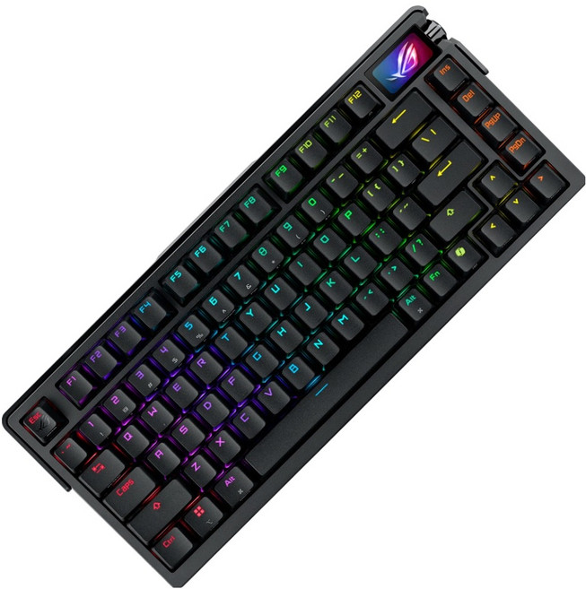 ROG ASUS AZOTH EXTREME NX STORM 클릭키 8K 게이밍 유무선 키보드, 블랙, 청축