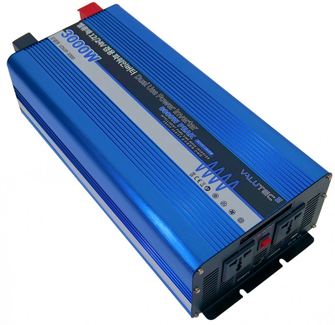 VALUTEC 12V 24V 兩用 小型車 大型車 純淨正弦波逆變器 VDVIP-3000, 1個