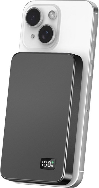 조이트론 맥세이프 울트라 슬림 초경량 고속충전 보조배터리 10000mAh C타입, MiniMax, 블랙