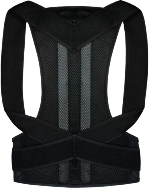 노블리 남성용 척추 지지 밴드 블랙, 1개