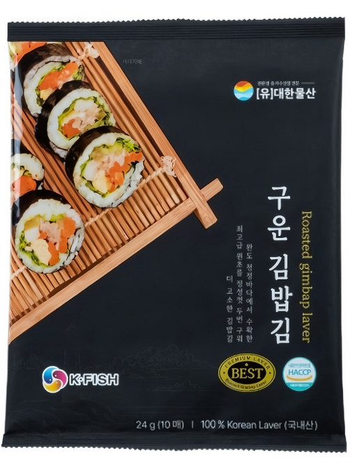 대한물산 구운 김밥김 10p, 24g, 1개