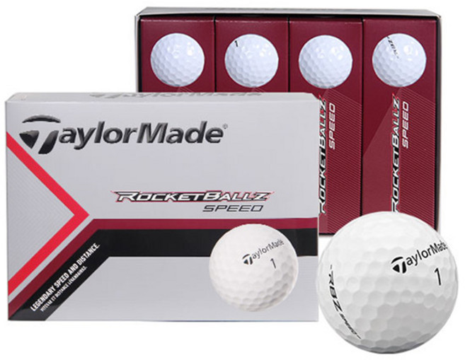 테일러메이드 로켓볼즈 스피드 골프공 2피스, 화이트, 12개입, 1세트