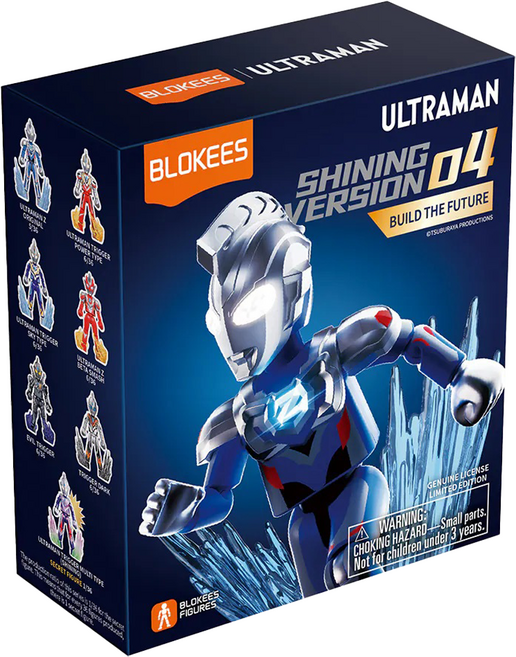 BLOKEES 布魯可 超人力霸王 可動積木公仔 閃耀版第4彈 款式隨機, 1盒