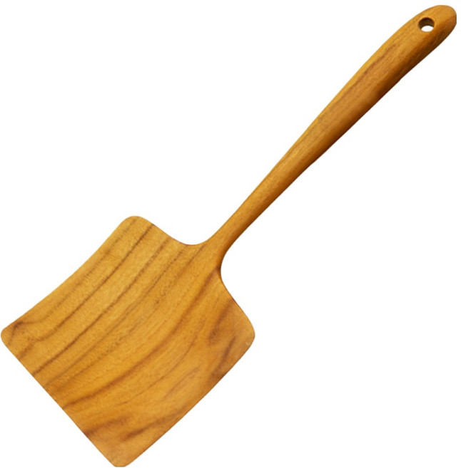 스와하 고급 티크나무 빅사이즈 뒤집개 31.5cm, 원목, 1개