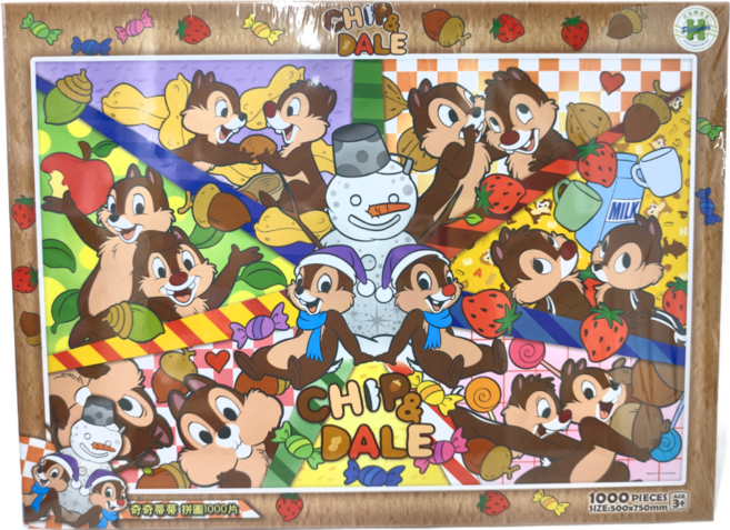 HUNDRED PICTURES 百耘圖 拼圖 HPD01000-123, 奇奇蒂蒂2, 1000片, 1盒