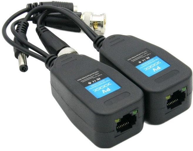 컴스 CCTV 신호연장 5MP UTP 포트 BNC 리피터 Balun, BF131