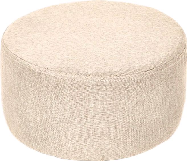 小麥購物 圓形小椅凳 B101 828g, 米白色, 1個