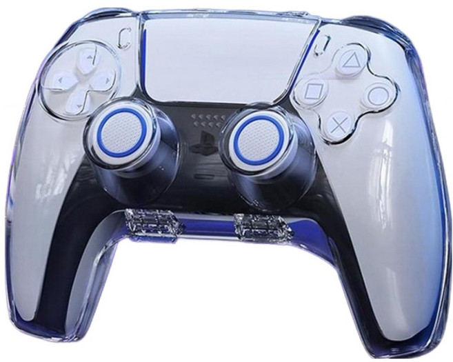 이이네 PS5 듀얼센스 자석형 케이스, 투명, 1개, l1008