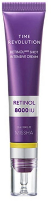 미샤 타임 레볼루션 8000샷 집중크림 레티놀8000, 25ml, 1개