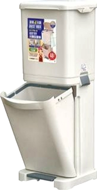 KEYWAY 聯府 台北四分類垃圾桶, 白色