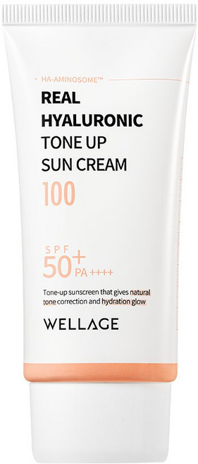 WELLAGE 唯拉珠 玻尿酸提亮防曬乳 SPF50+ PA++++, 50ml, 1條