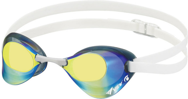 뷰 블레이드 미러 안티포그 수경 V121SAM, SKY, 1개