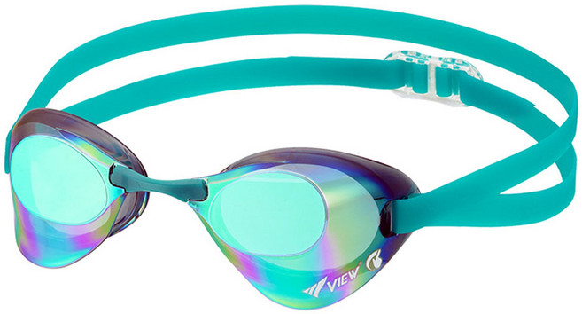 뷰 블레이드 미러 안티포그 수경 V121SAM, SKEM, 1개