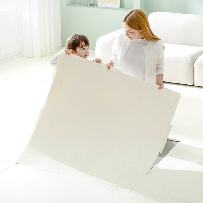 리코코 꿈비 자이언트 TPU 퍼즐매트 100 x 100 x 2 cm, 크림, 코너, 2개