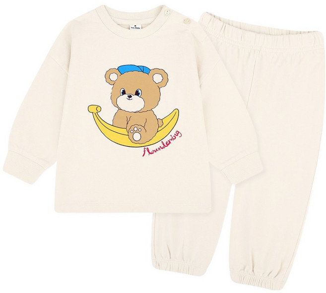 MilkBaby 아동용 아기곰돌 친구들 상하의 세트