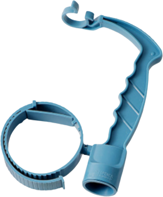 엠지스픽 일회용 휴대용 물통 손잡이, 블루, 1개