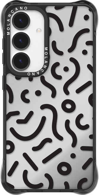 모란카노 블랙쉴드 투명 맥세이프 스프링 디자인 휴대폰 케이스