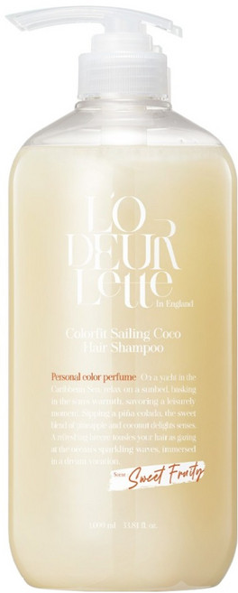 로더렛 인 잉글랜드 컬러핏 퍼퓸 헤어 샴푸 세일링 코코, 1L, 1개