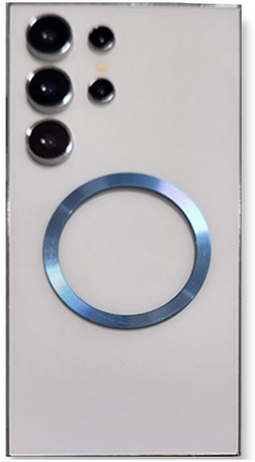 다연경 맥세이프 붙이는 스틸링 자석 플레이트 고급형, 스틸 블루, 1개