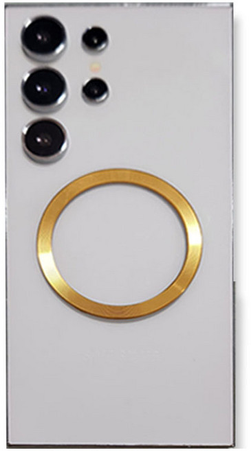 다연경 맥세이프 붙이는 스틸링 자석 플레이트 고급형, 스틸 골드, 1개