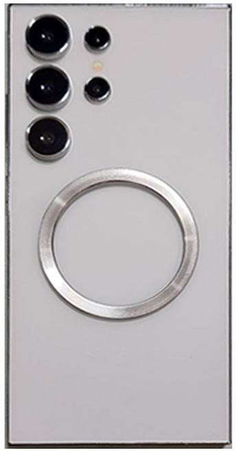 다연경 맥세이프 붙이는 스틸링 자석 플레이트 고급형, 스틸 실버, 1개