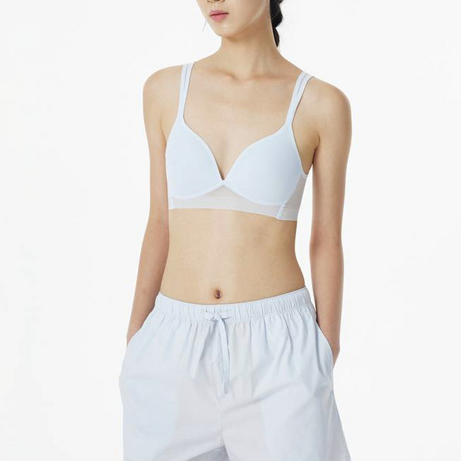 JAJU 女性網眼無痕短版內衣