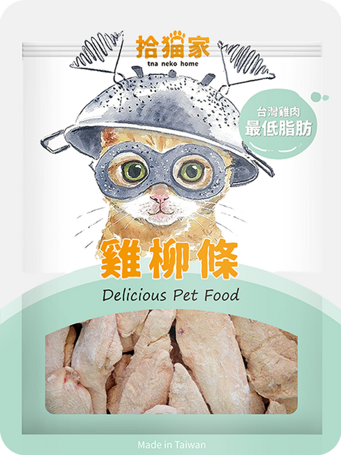 tna neko home 拾貓家 寵物生凍零食, 雞柳條, 47g, 1包