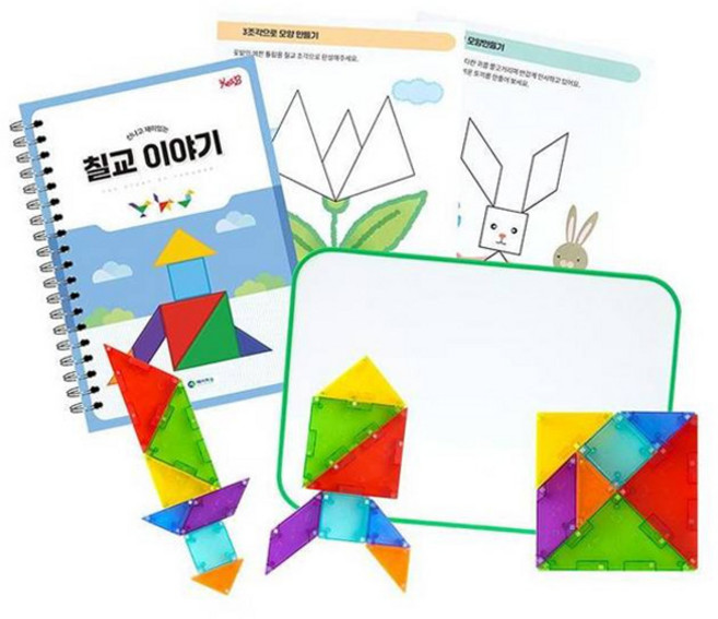 캐스비 튼튼 입체자석칠교 세트, 혼합색상, 1세트