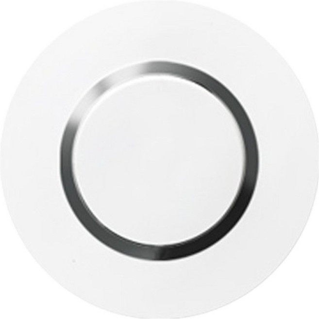 르그랑 두씨 원형 크롬링 Simple 1구 1개용 1로 3로 겸용 스위치 화이트, 1개