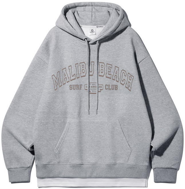 앨빈클로 말리부 레이어드 오버핏 후드티 AVH643