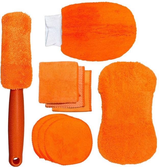 이지워시 세차타월 스펀지 9p 세트, 1세트