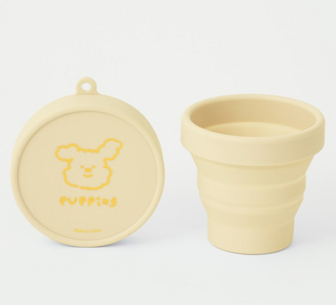 퍼핑 반려동물 휴대용 컵, 레몬버터, 1개