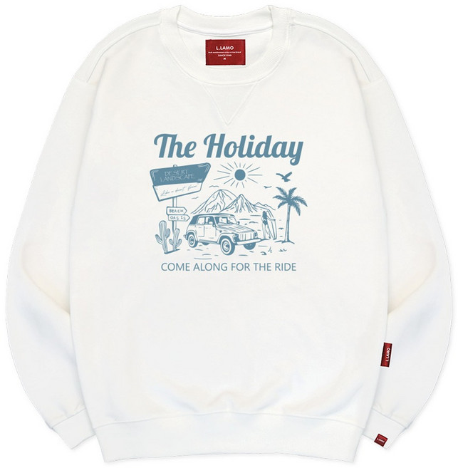 엘라모 남녀공용 3M 더홀리데이 맨투맨