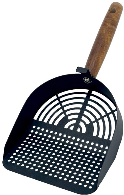 둥둥펫 고양이 모래삽 촘촘 듀얼스쿱, 블랙, 1개