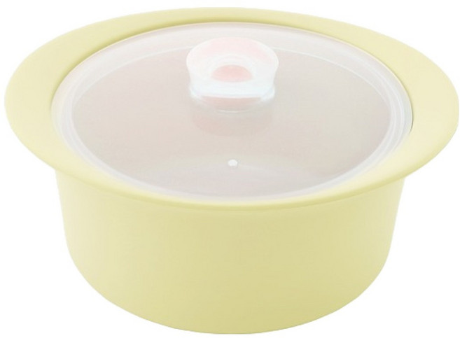 홈하우스 실리콘 멀티 냄비 찜기 550ml, 라임, 1개