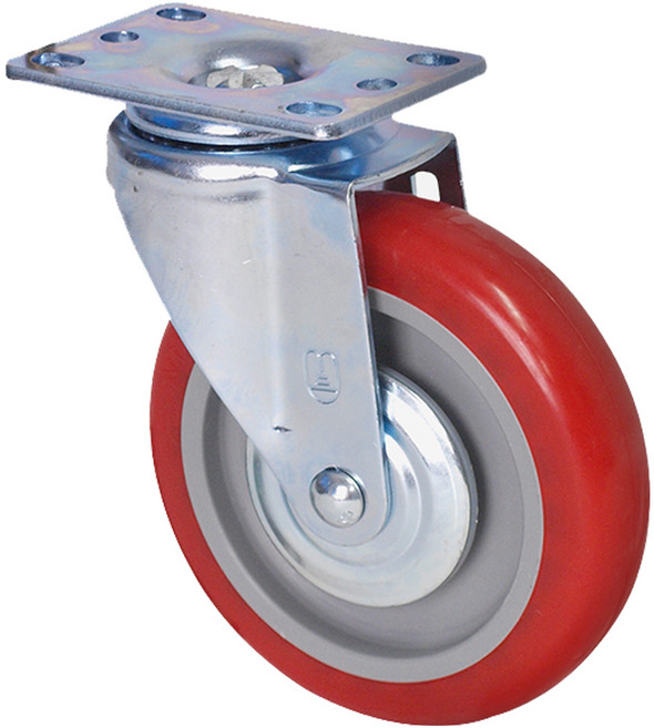 월드크린 PVC 적색 바퀴 회전형, 1개