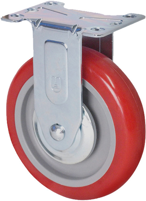 월드크린 PVC 적색 바퀴 고정형, 1개