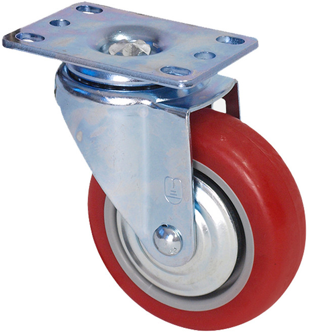 월드크린 PVC 적색 바퀴 회전형, 1개