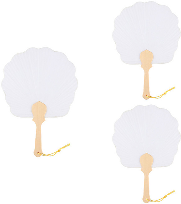 유니아트 꽃 부채 3p, 랜덤 발송, 1세트