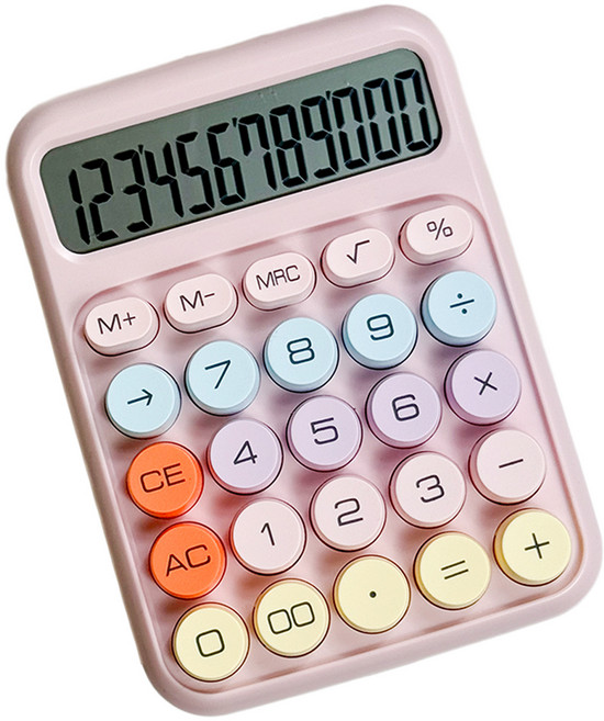 랩앤툴스 파스텔 계산기, 핑크, 1개