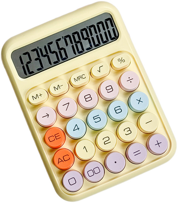 랩앤툴스 파스텔 계산기, 옐로우, 1개