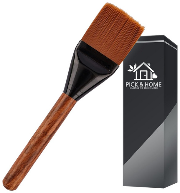 픽앤홈 깔끔한 커피 브러쉬 라지, 원목색, 1개