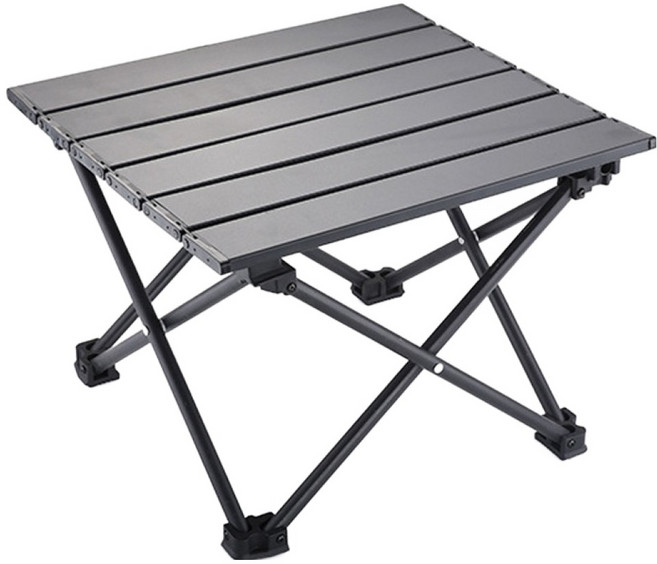 엘쏘 캠핑장 등산용 미니멀 접이식 다용도 테이블, 블랙