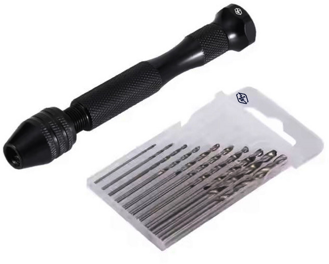 종원 핀바이스 + 드릴날 10종 세트, 1세트