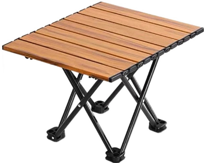 엘쏘 캠핑장 등산용 미니멀 접이식 다용도 테이블, 브라운