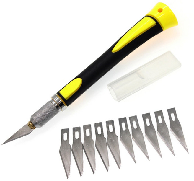 종원 아트나이프 + 칼날 10p 세트, 1세트