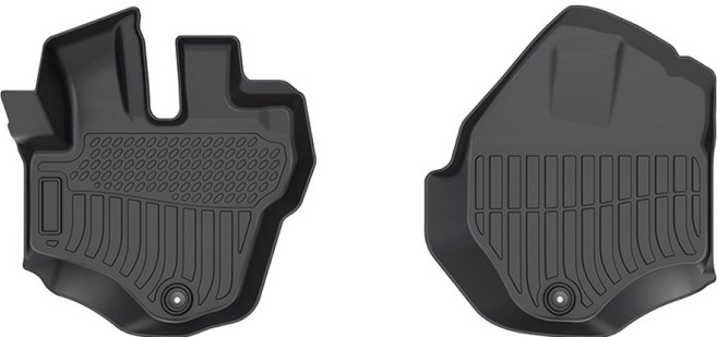 더존 입체포집 TPE 카매트 2p, 올블랙, 기아 봉고3 1분리형 1열