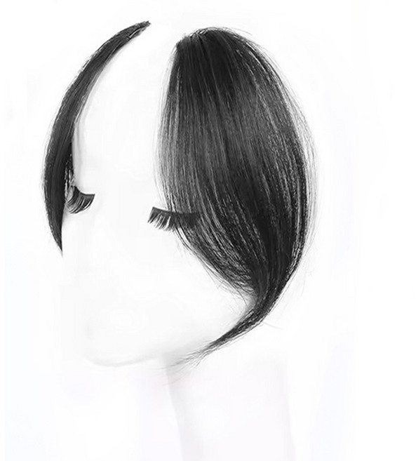 벨르슈브 여신 앞머리 옆머리 볼륨가발 모량 업그레이드 정수리 커버 인조모, 네츄럴블랙, 1개