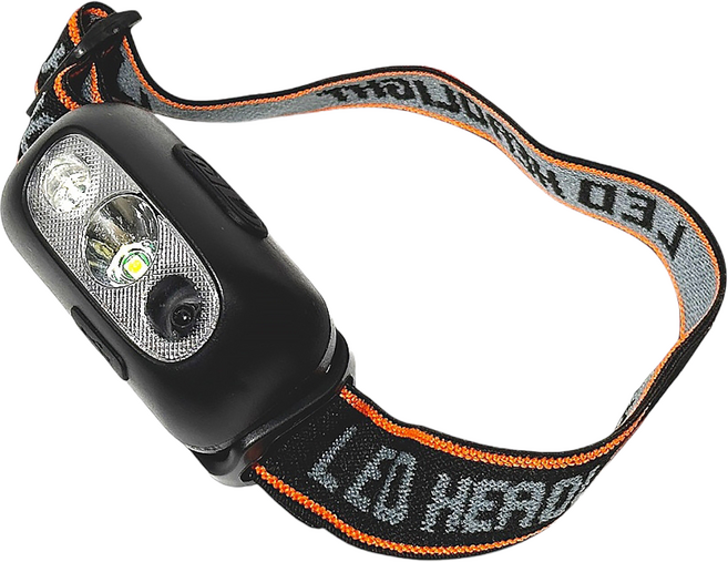 Lofor 樂活生活家 LED充電式智能感應頭燈 M-7630 黑色 USB充電 45度可調, 1個